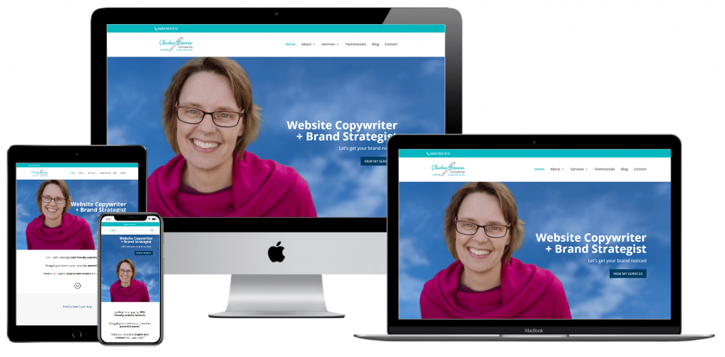 Claudia Bouma Copywriter - Responsive Design