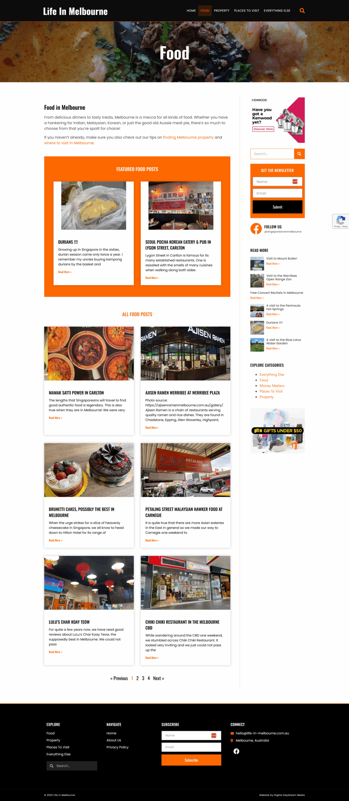 Life In Melbourne 2 Life In Melbourne website screenshot