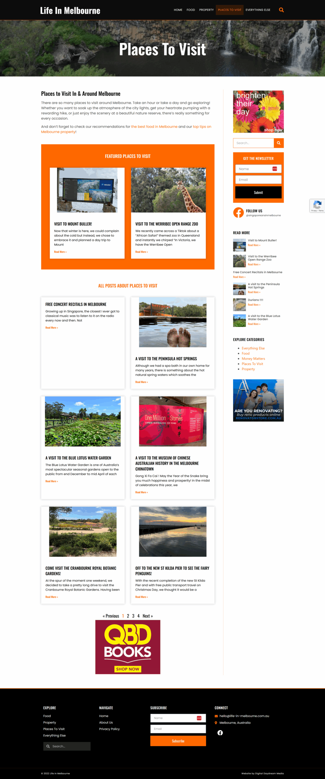 Life In Melbourne 4 Life In Melbourne website screenshot