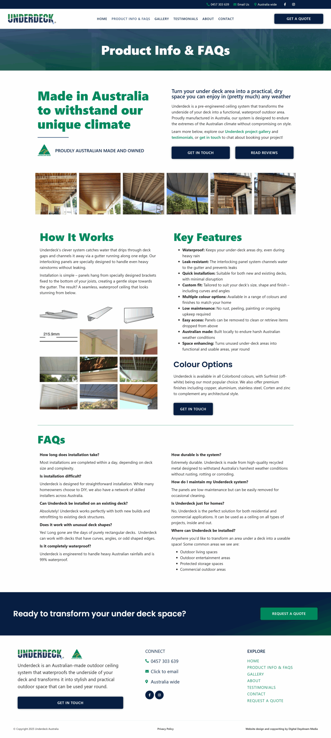Underdeck Australia 2 Screenshot of Underdeck website