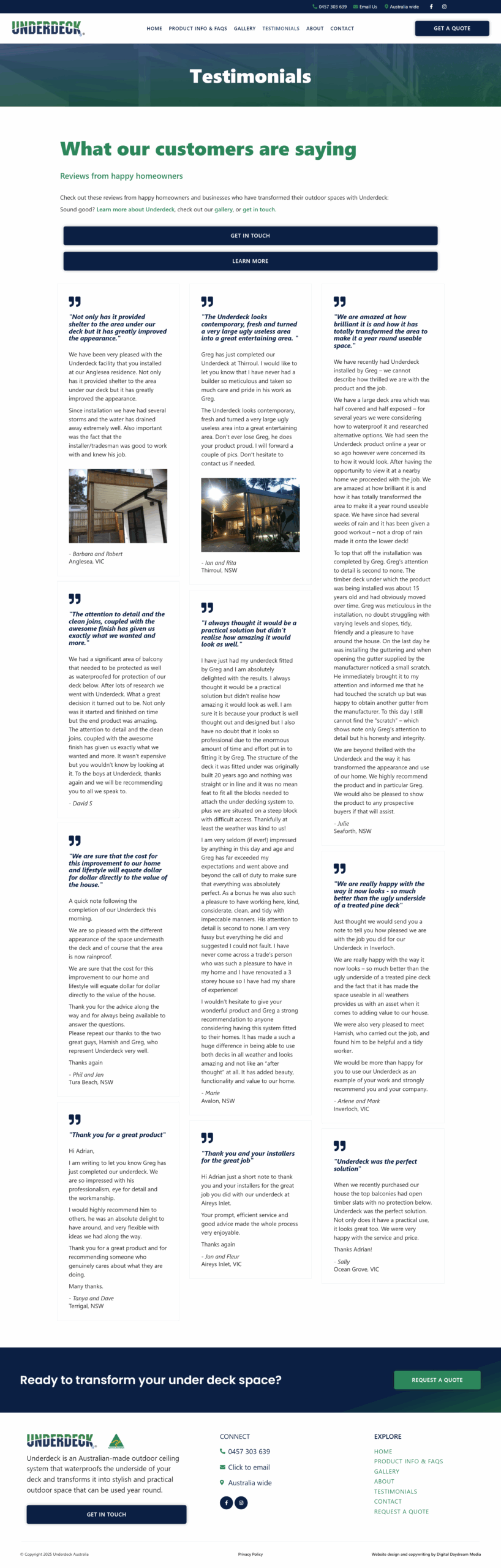 Underdeck Australia 5 Screenshot of Underdeck website